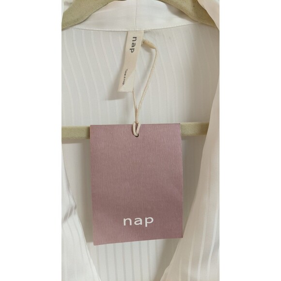 NWT~Women's NAP LOUNGEWEAR "The Lazy Cat" Pj Set In White Size Large NEW! - Picture 9 of 16